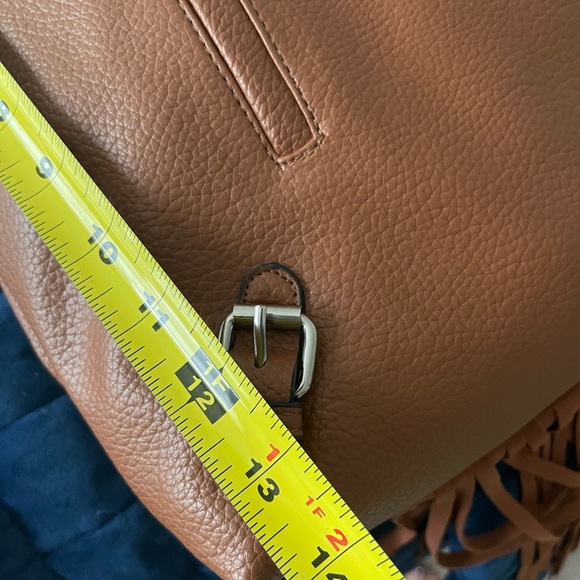 Steve Madden Brown Fringe Shoulder Crossbody Bag NWT - Picture 8 of 9